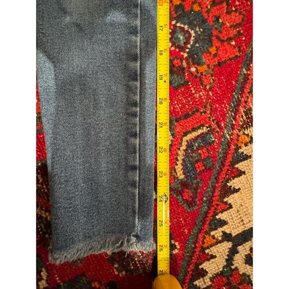 Free People We the Free Black Wash Jeggings 26, Raw Hem - Picture 7 of 8